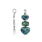AP-6346-AB Sterling Silver Pendant with Abalone Shell Jewelry Bali Designs Inc
